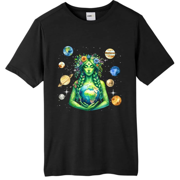 Gaia Greek Goddess Pagan Mother Earth Hippie Nature Witchy ChromaSoft Performance T-Shirt