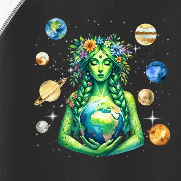 Gaia Greek Goddess Pagan Mother Earth Hippie Nature Witchy Toddler Fine Jersey T-Shirt