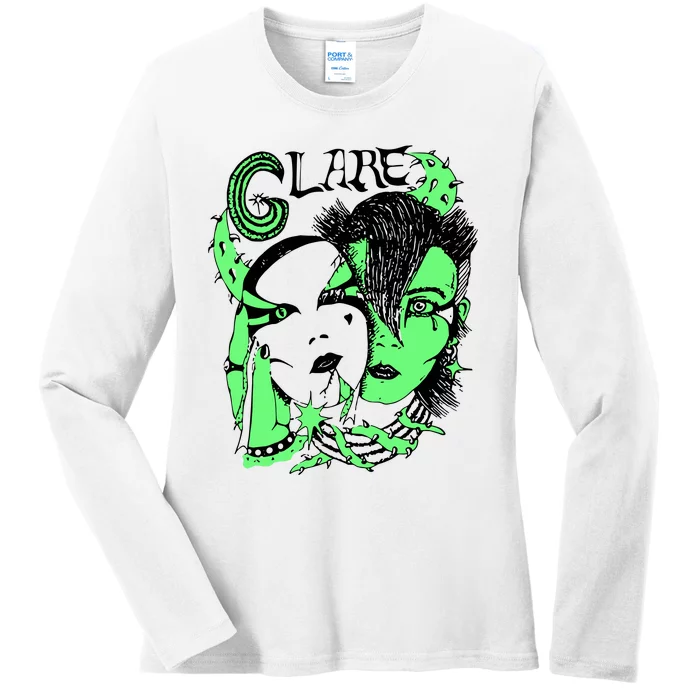 Glare Goth Ladies Long Sleeve Shirt