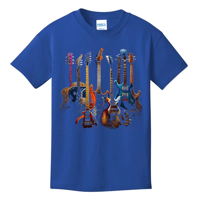 Guitars guitarists gift Kids T-Shirt