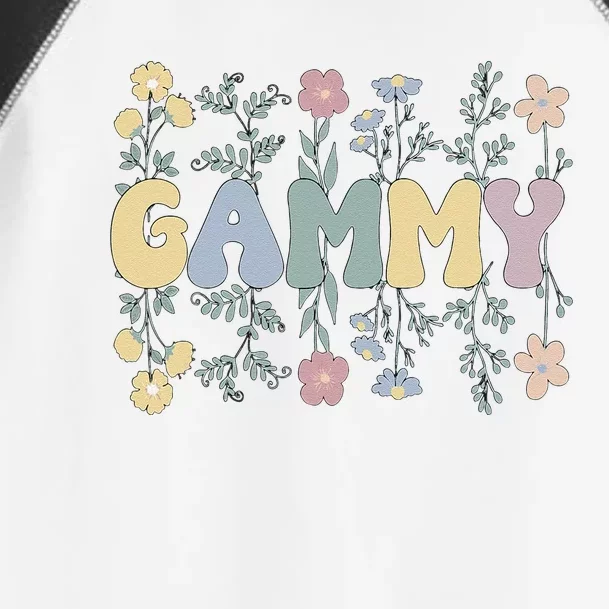 Groovy Gammy Grandmother Flowers Gammy Grandma Toddler Fine Jersey T-Shirt