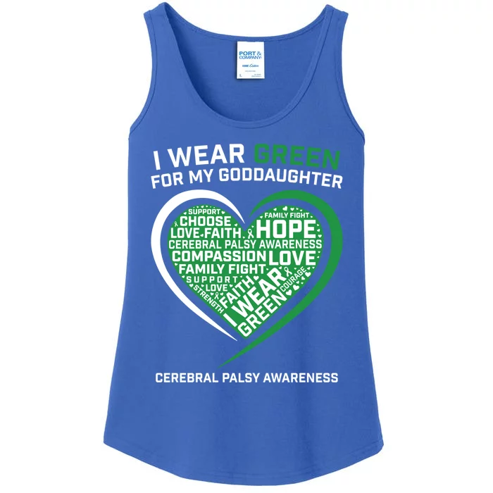 Godmother Godmom Godfather Funny Gift Goddaughter Cerebral Palsy Gift Ladies Essential Tank