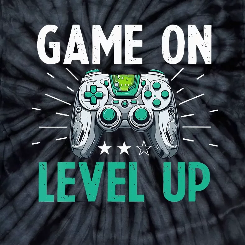 Gamer Gaming Game On Level Up VNeck Tie-Dye T-Shirt