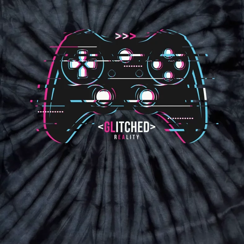 Glitchy Gamepad Gamer Tie-Dye T-Shirt