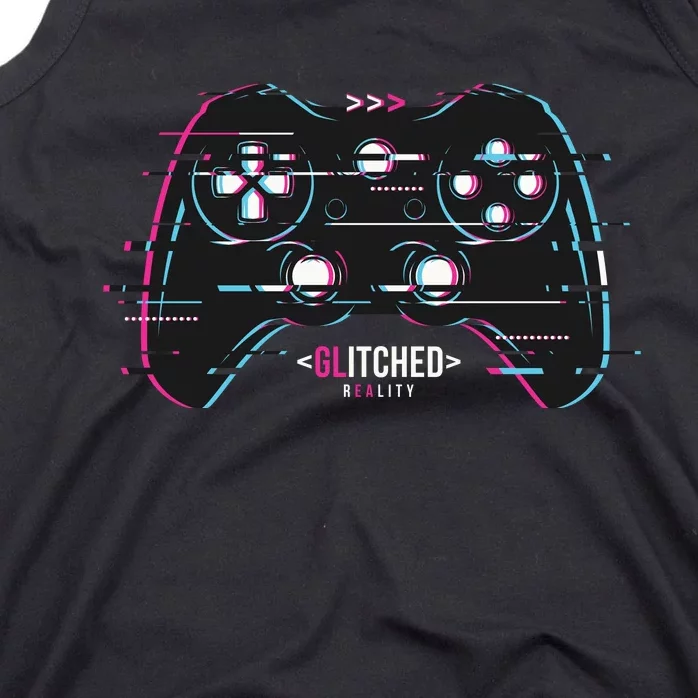 Glitchy Gamepad Gamer Tank Top