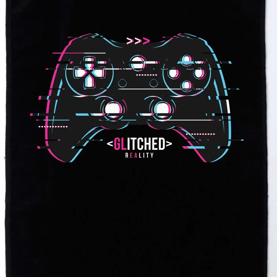 Glitchy Gamepad Gamer Platinum Collection Golf Towel