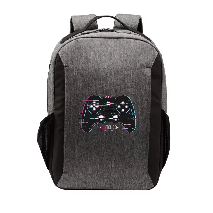 Glitchy Gamepad Gamer Vector Backpack