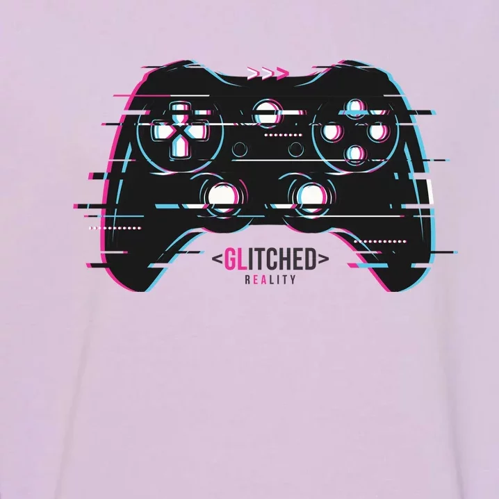 Glitchy Gamepad Gamer Garment-Dyed Sweatshirt