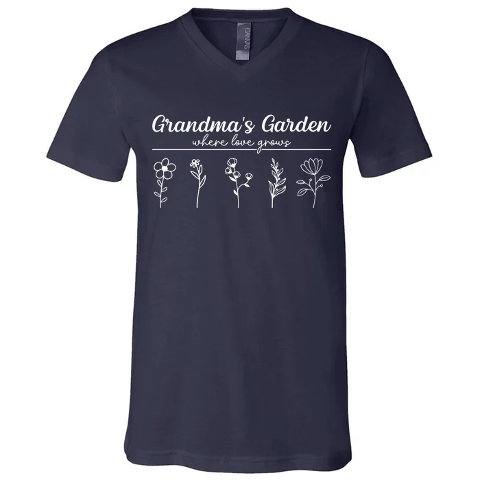 GrandmaS Garden V-Neck T-Shirt