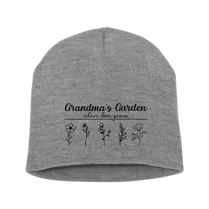 GrandmaS Garden Short Acrylic Beanie