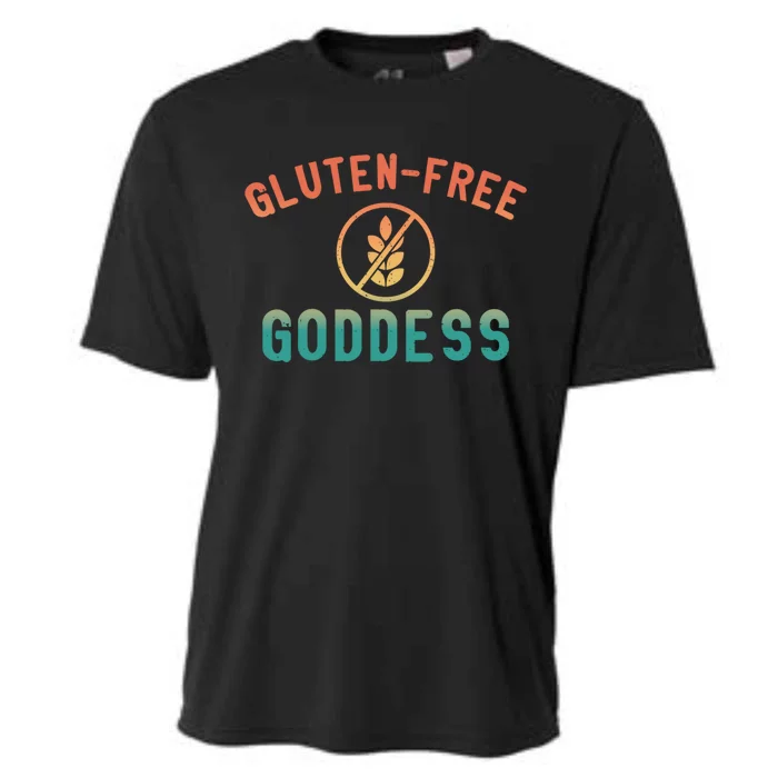 Glutenfree Goddess Gluten Free Celiac Disease Statet Gift Cooling Performance Crew T-Shirt