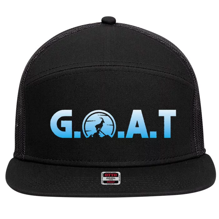 Goat G.o.a.t. 7 Panel Mesh Trucker Snapback Hat