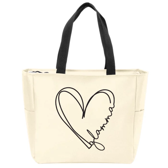 Glamma Glamma Grandparents Day Zip Tote Bag