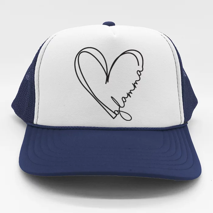 Glamma Glamma Grandparents Day Trucker Hat