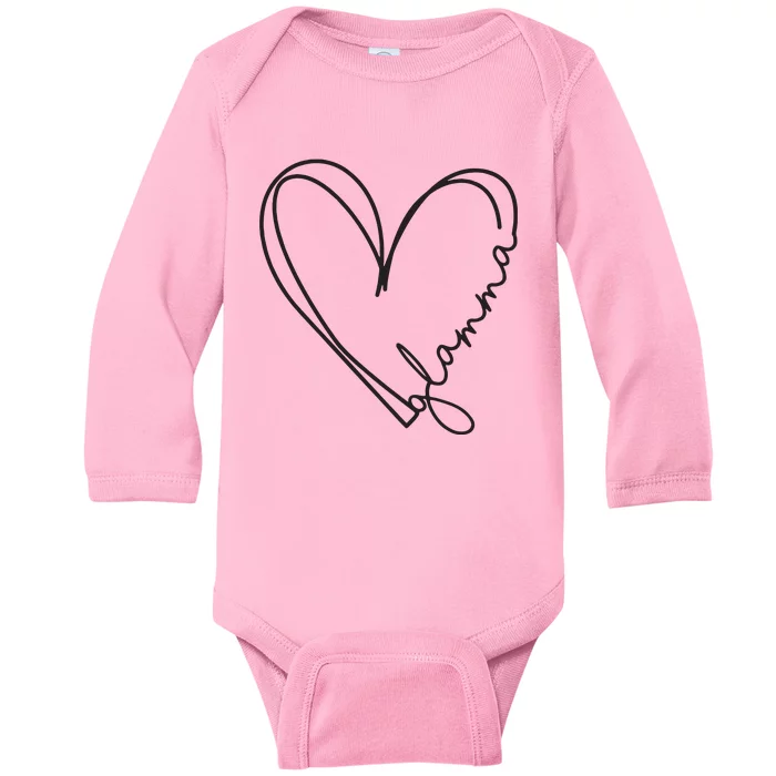 Glamma Glamma Grandparents Day Baby Long Sleeve Bodysuit