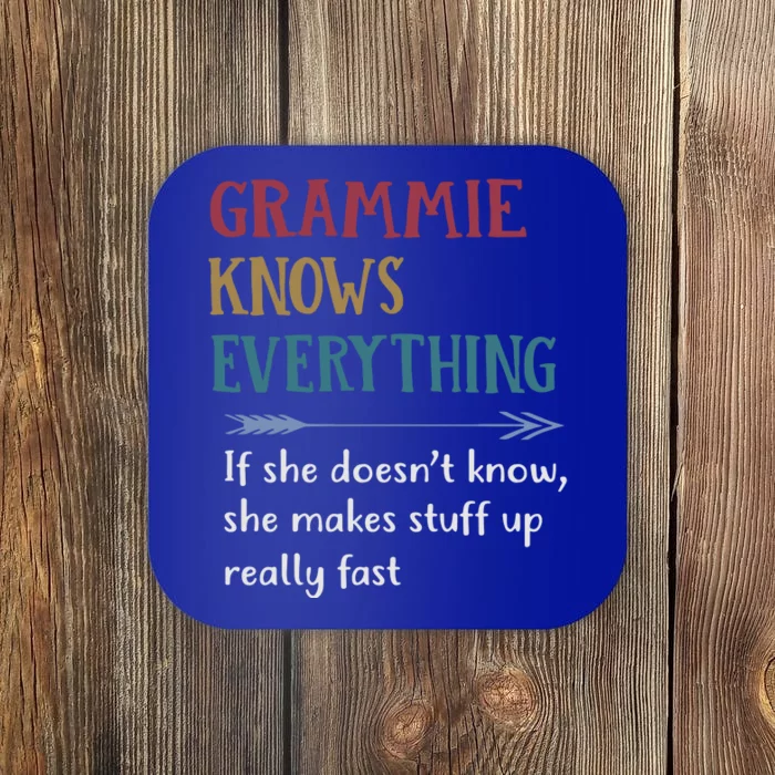 Grammie Grandma Gift Grammie Knows Everything Coaster