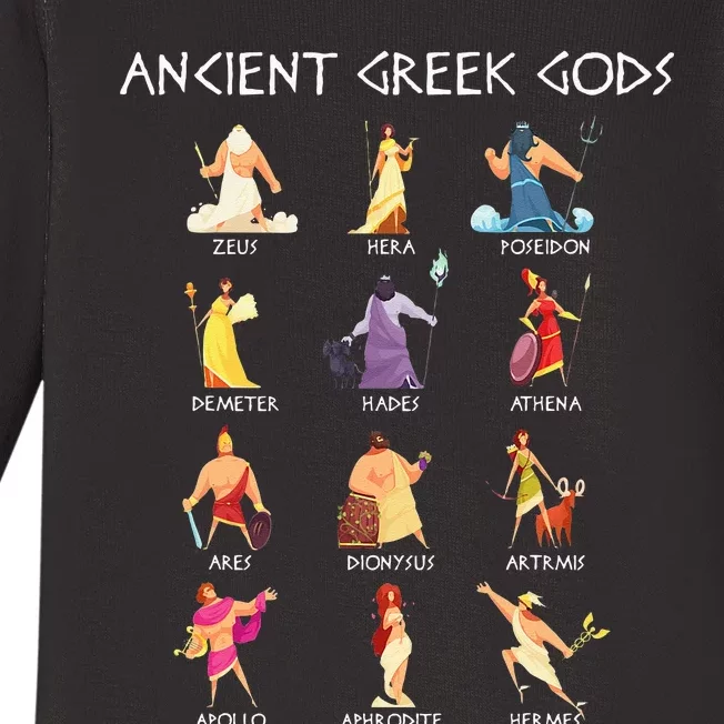 Greek Gods Greek Mythology Ancient Legends Baby Long Sleeve Bodysuit