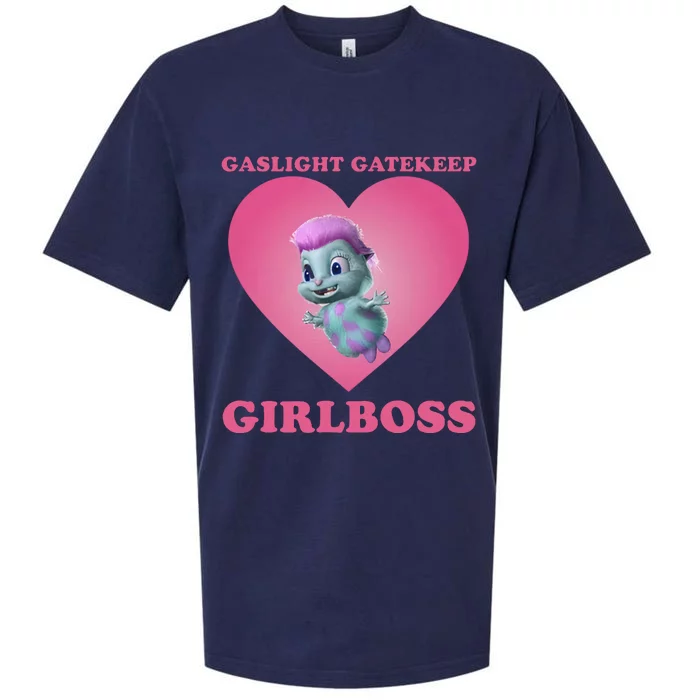 Gaslight Gatekeep Girlboss Bibbles Beliefs Gaslight Gatekeep Girlboss Sueded Cloud Jersey T-Shirt