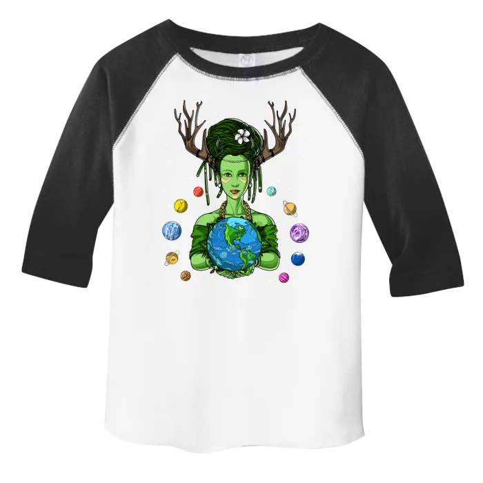 Gaia Greek Goddess Mother Earth Day Hippie Environt Witch Gift Toddler Fine Jersey T-Shirt