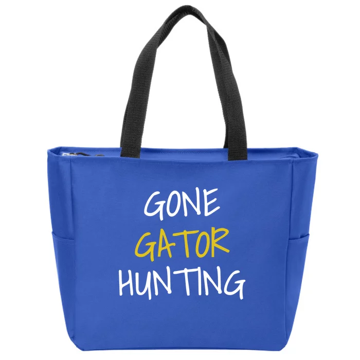 Gone Gator Hunting Gift Zip Tote Bag