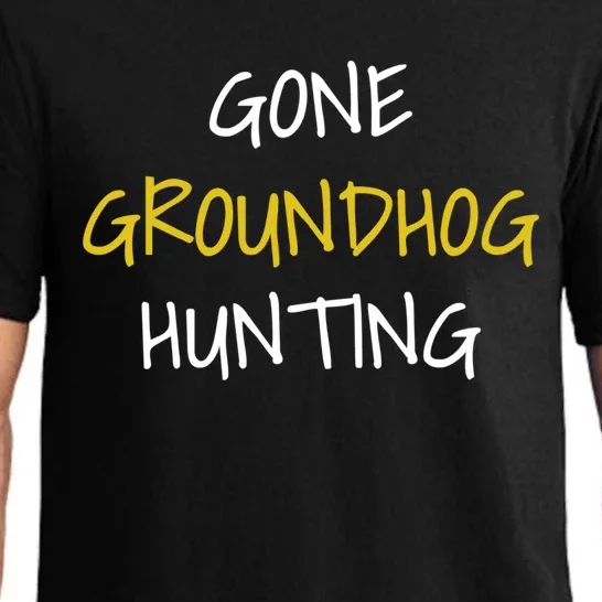 Gone Groundhog Hunting Gift Pajama Set