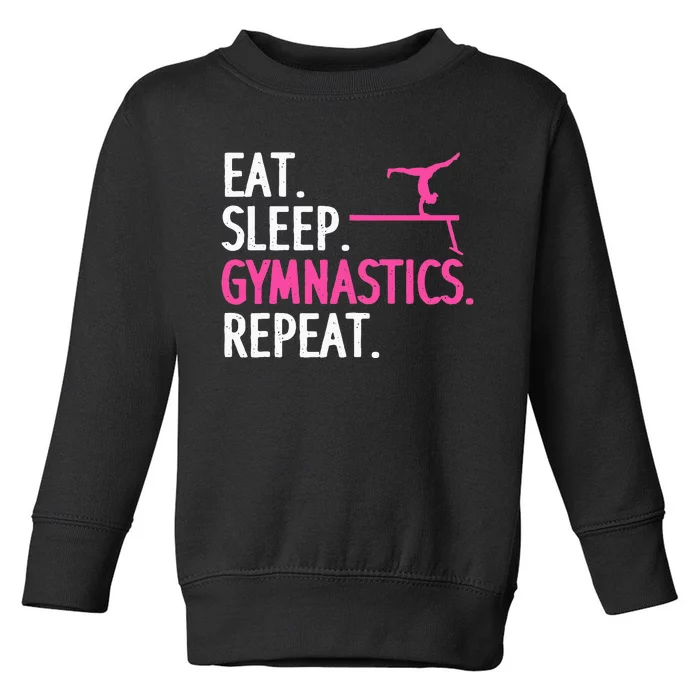 Gymnastics Gymnast Handstand Tumbling Toddler Sweatshirt