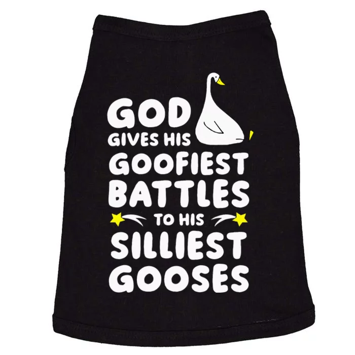 God Gives His Goofiest Battles To His Silliest Gooses Doggie Tank