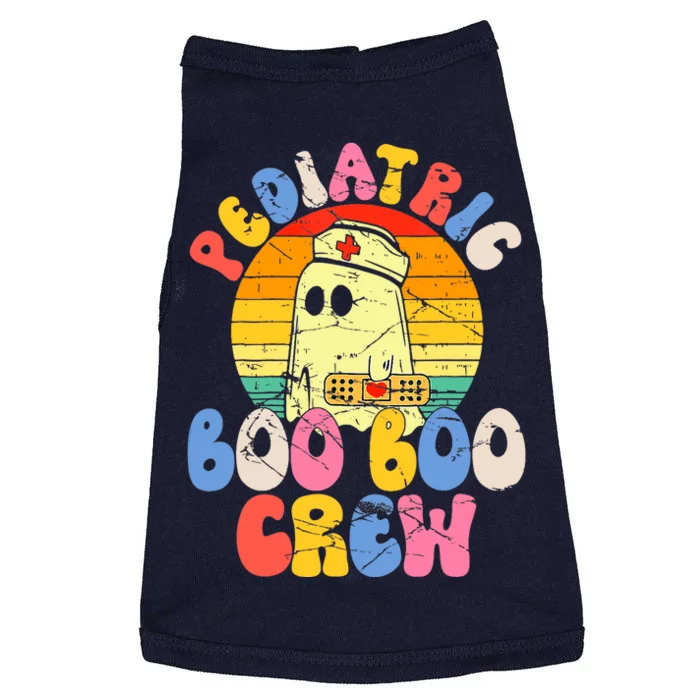 Groovy Ghost Halloween Pediatric RN Nurse Boo Boo Crew Doggie Tank