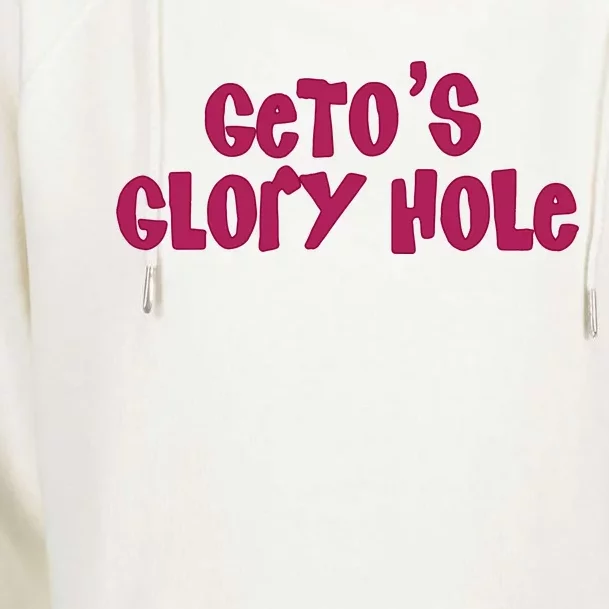 Getos Glory Hole Womens Funnel Neck Pullover Hood