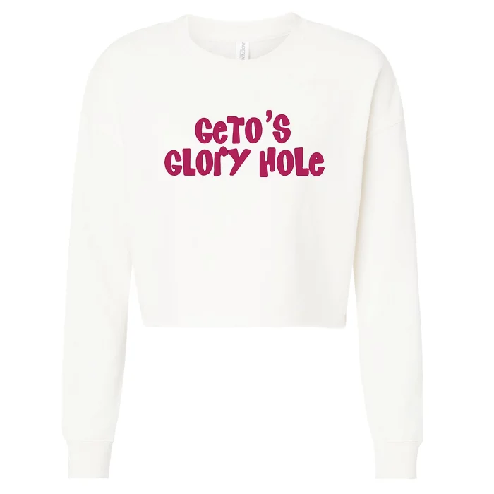 Getos Glory Hole Cropped Pullover Crew