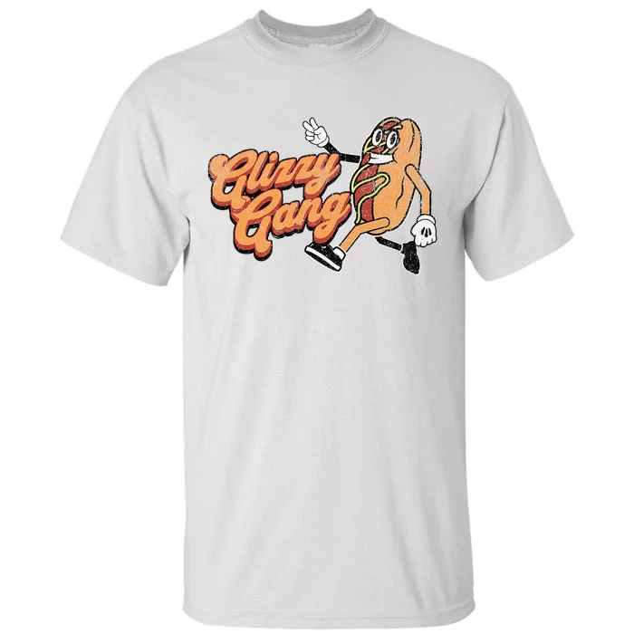 Glizzy Gang Hotdog Vintage Retro Funny Gift Tall T-Shirt