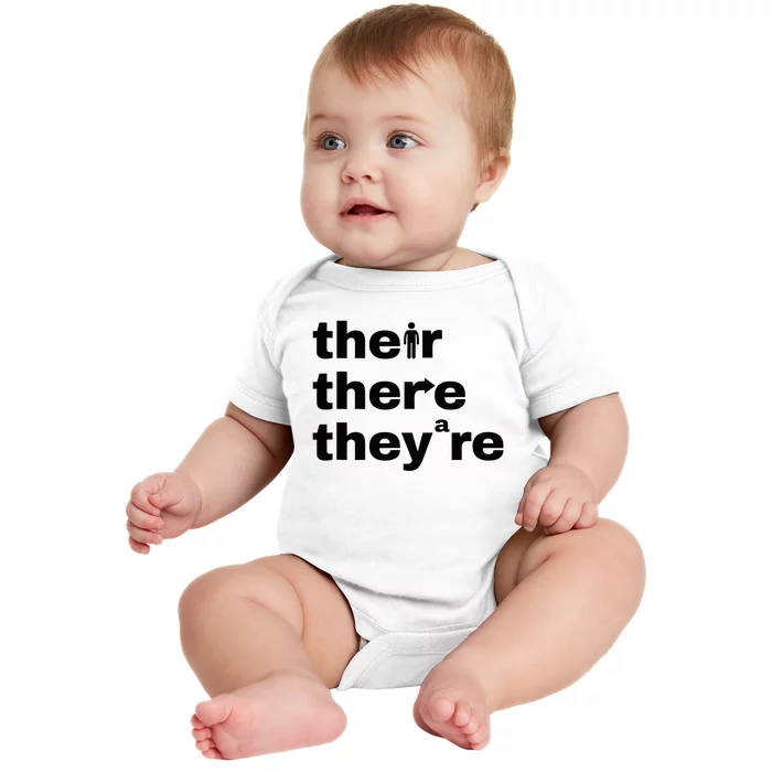 Grammar Geek Hilarious English Classroom Humor Baby Bodysuit