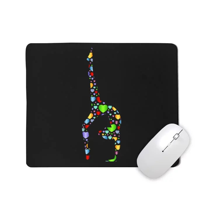 Gymnastics Gift Hearts Gymnast Gifts Mousepad