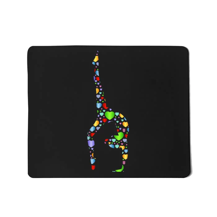 Gymnastics Gift Hearts Gymnast Gifts Mousepad