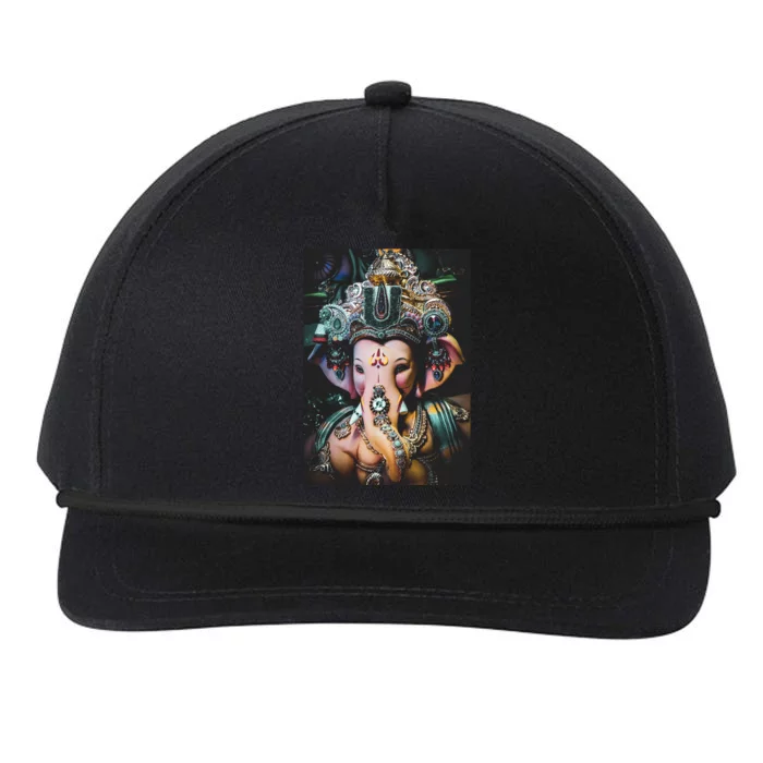 Ganesha Ganapati Hindu Yoga Meditation Gift Snapback Five-Panel Rope Hat