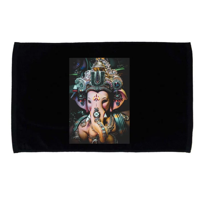 Ganesha Ganapati Hindu Yoga Meditation Gift Microfiber Hand Towel