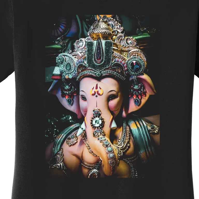 Ganesha Ganapati Hindu Yoga Meditation Gift Women's T-Shirt