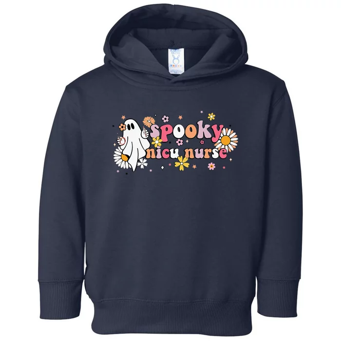 Groovy Ghost Halloween Floral Spooky Nicu Nurse Toddler Hoodie