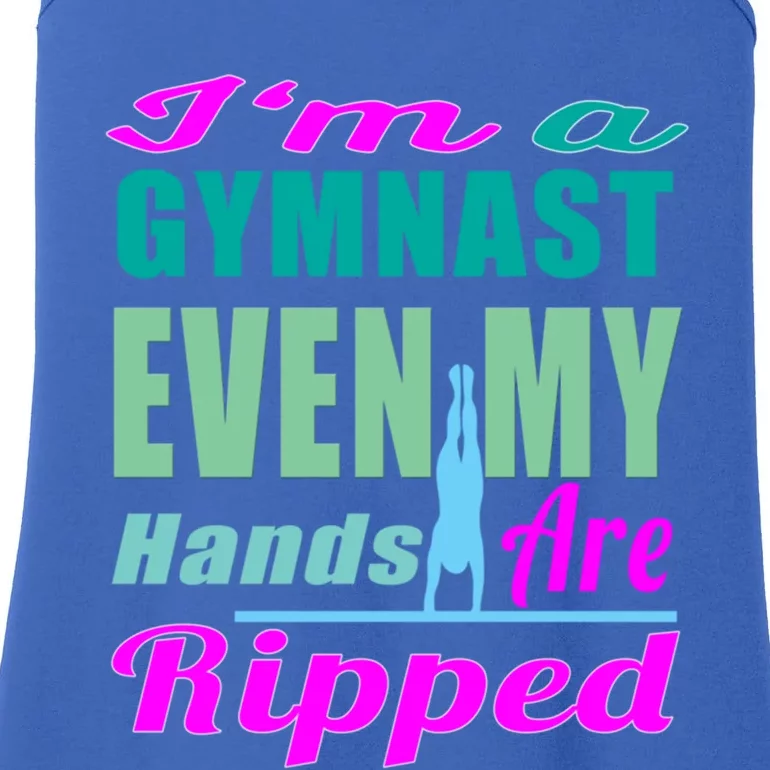 Gymnastics Gift Hands Ripped From A Bars Gift Ladies Essential Tank