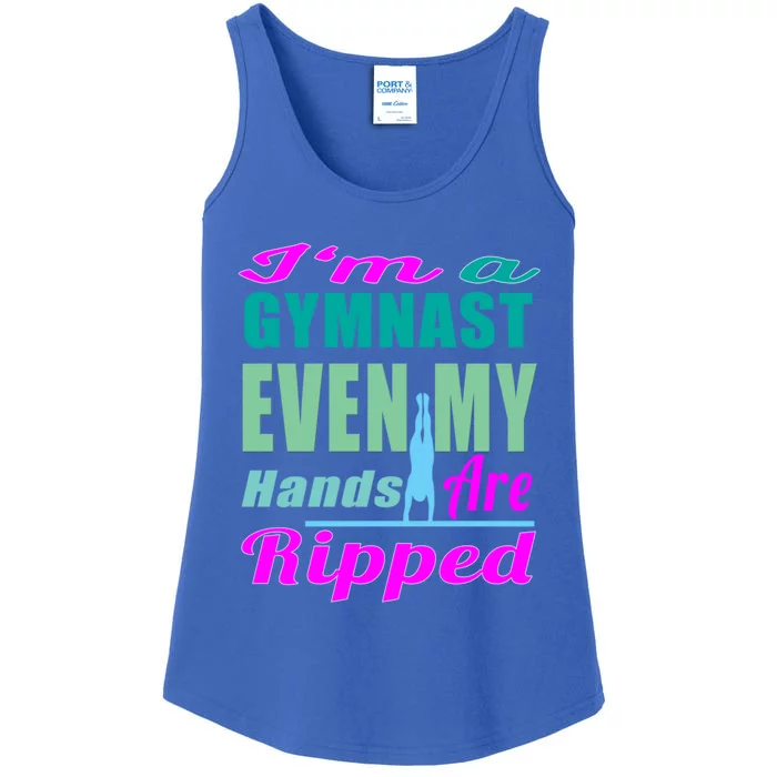 Gymnastics Gift Hands Ripped From A Bars Gift Ladies Essential Tank