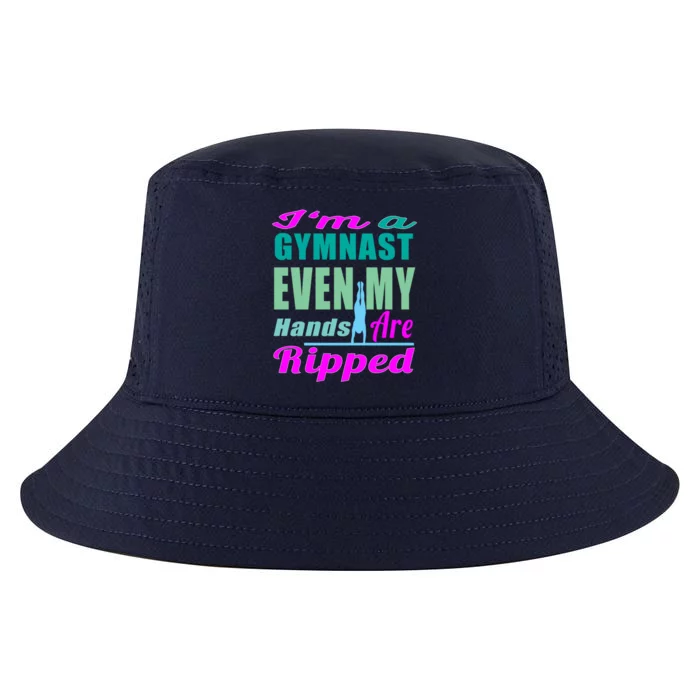 Gymnastics Gift Hands Ripped From A Bars Gift Cool Comfort Performance Bucket Hat