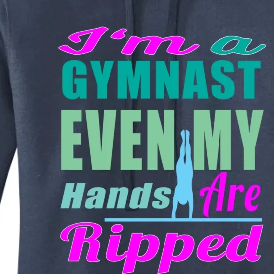 Gymnastics Gift Hands Ripped From A Bars Gift Women's Pullover Hoodie