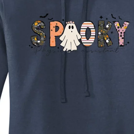 Groovy Ghost Halloween Pumkin Spooky Physician Assistant Women's Pullover Hoodie