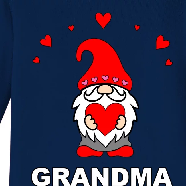 Grandma Grandmother Happy MotherS Day Gift Gnome Cute Elf Gift Baby Long Sleeve Bodysuit