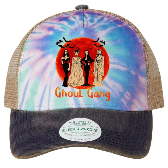 Ghoul Gang Horror Goth Queens Halloween Bride Legacy Tie Dye Trucker Hat