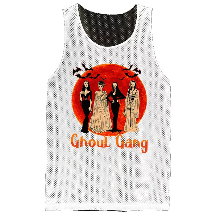 Ghoul Gang Horror Goth Queens Halloween Bride Mesh Reversible Basketball Jersey Tank