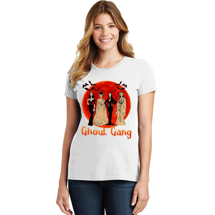 Ghoul Gang Horror Goth Queens Halloween Bride Women's T-Shirt