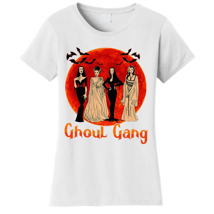 Ghoul Gang Horror Goth Queens Halloween Bride Women's T-Shirt