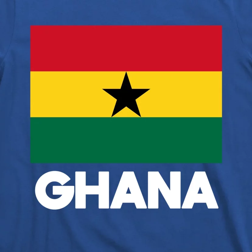 Ghana Ghanaian Heart Love Proud Melanin Flag Gift T-Shirt