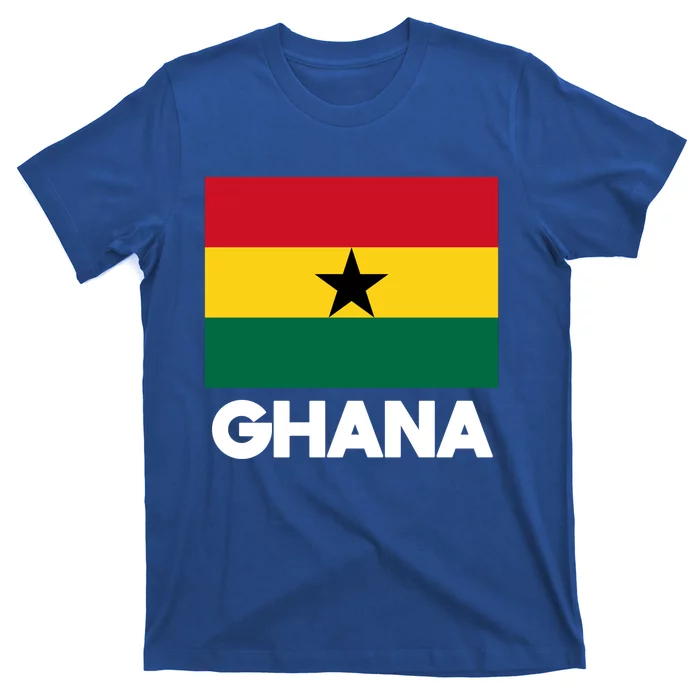 Ghana Ghanaian Heart Love Proud Melanin Flag Gift T-Shirt